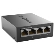 普联（TP-LINK） TL-FC114B 百兆单模单纤光纤收发器1SC+4FE光电转换器 4个百兆口/20km/单模单纤/FC114B