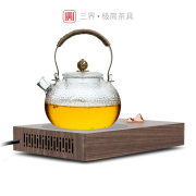 三界观山电陶炉茶炉泡茶家用电热炉铁壶银壶迷你煮茶炉器茶道具套装