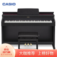 卡西欧 （CASIO）电钢琴AP-470BK专业88键重锤立式表演数码钢琴 三角钢琴音色 APP教学