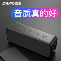 雷登(OHAYO) X11无线蓝牙音箱大音量双喇叭立体声3d环绕家用小型车载户外音响便携式超重低音炮 黑色 旗舰版标配