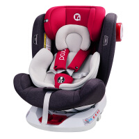 阿罗德 arod 婴儿童安全座椅0-4-12岁汽车用 SIP侧撞保护系统 360度旋转宝宝可坐躺 守护盾 波尔红