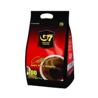 G7纯美式黑咖啡无糖速溶0蔗糖手冲研磨咖啡粉越南进口原装100包*2g