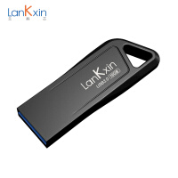 兰科芯（LanKxin）16GB USB3.0 U盘  DR-3高速黑金版 枪灰色 全金属防水防尘防震便携车载电脑两用优