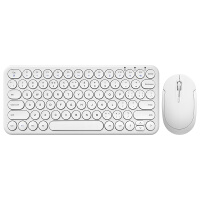 航世（BOW）HW098SD 无线键盘鼠标套装 超薄静音键盘鼠标 笔记本电脑家用办公通用键鼠套装  白色