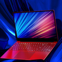 2021全新款15.6英寸超薄笔记本电脑便携商务办公轻薄游戏本高清全面屏窄边框学生超极本高速处理器 金属中国红 N410
