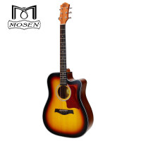 莫森(mosen)DC41TBS民谣吉他初学者学生新手入门木吉他41英寸渐变色哑光吉他