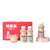 优乐多 乳酸菌饮品 340ml*12瓶 礼盒装 酸奶饮料 益生菌发酵