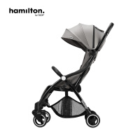 hamilton汉弥尔敦魔术师婴儿推车X1可坐可躺轻便一键折叠BB伞车可登机避震加宽儿童宝宝手推车米格灰