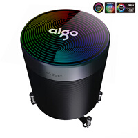 爱国者(aigo) 碟影MAX V5幻彩版 5热管 CPU风冷散热器(多平台/5V3针主板同步/PWM温控/附带硅脂)