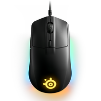 赛睿(SteelSeries)Rival 3鼠标 有线鼠标 游戏电竞鼠标 RGB灯效 轻量化人体工学鼠标 黑色