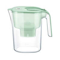 飞利浦(PHILIPS)滤水壶 家用净水壶 厨房净水器 自来水除水垢过滤器 1壶1芯