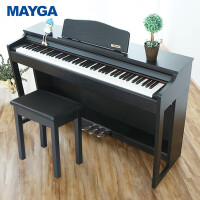 美嘉MAYGA MP-12 黑 电钢琴88键重锤数码钢琴专业考级电子钢琴智能钢琴全国包邮
