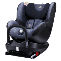 宝得适（BRITAX）宝宝汽车儿童安全座椅isofix接口 双面骑士 适合约0-4岁(精致蓝 二代)