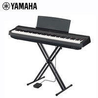 雅马哈(YAMAHA)智能电钢琴P-125B黑色电子数码钢琴88键重锤P125 主机+X琴架+单踏板