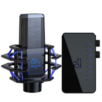 mivsn 魅声T9-v3手机电脑通用快手专业录音直播设备电容麦克风套装