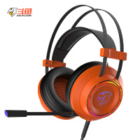 斗鱼（DOUYU.COM）DHG160游戏耳机 虚拟7.1声道 头戴式耳机 电竞耳机游戏耳麦 吃鸡耳机USB游戏耳麦橙色耳机