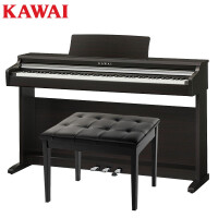 卡瓦依（KAWAI）电钢琴KDP110黑 88键重锤 电子数码钢琴成人儿童初学专业家用 标配三踏板+双人琴凳礼包