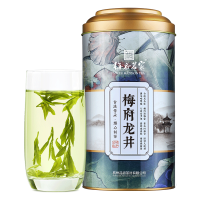 梅府茗家龙井浙江钱塘龙井茶浓香三级250g2024年雨前圆罐装自己喝口粮绿茶