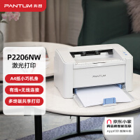 奔图（PANTUM）P2206NW  黑白激光无线网络WiFi家用作业打印机