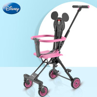 迪士尼(Disney)遛娃神神器溜娃婴儿推车轻便可折叠手推车宝宝四轮儿童神车 HT-X1米妮粉