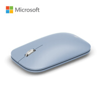 微软 (Microsoft) 时尚设计师鼠标 精灵蓝 | 便携鼠标 超薄轻盈 金属滚轮 蓝牙4.0 蓝影技术 办公鼠标