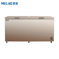 美菱（MELING）528升冰柜商用 单温一室冷冻冷藏冷柜 卧式低温雪柜BC/BD-528DTX (企业购)