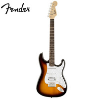 芬达吉他(Fender)SQ子弾系列ST型带摇把单单双线圈电吉他初学入门电吉它月桂木指板棕色渐变