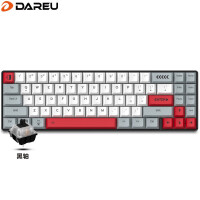 达尔优(dareu)EK871 蓝牙键盘 双模机械键盘 办公键盘 无线键盘 有线键盘 PBT键帽 71键 灰白色 黑轴