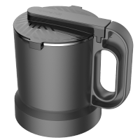 九阳（Joyoung）破壁机不锈钢磨粉双层防烫手料理杯专用研磨杯磨粉杯搭配破壁机 黑色 P132磨粉杯