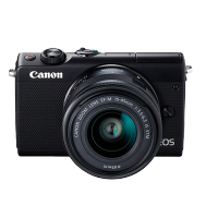 佳能（Canon） 佳能m200 微单相机 高清美颜自拍单电vlog相机 家用旅游照相机 m200 15-45mm 套机黑色 官方标配【不含内存卡/相机包/大礼包等】
