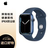 Apple苹果 Watch Series 7 智能手表GPS款41毫米 深邃蓝色铝金属表壳 深邃蓝色运动型表带