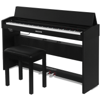 珠江钢琴 艾茉森电钢琴F10 黑色智能数码电子立式钢琴 88键重锤 儿童成人初学者考级通用
