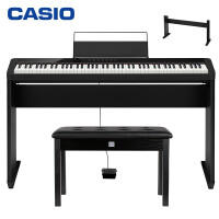 卡西欧智能触屏电钢琴88键重锤PX-S1000BK主机+木架套机+延音踏板+琴凳礼包