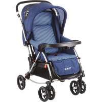 gb好孩子 婴儿推车 宝宝 儿童 手推伞车 可坐可躺 轻便折叠 双向推行 蓝色 A513-B-L148