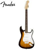 芬达吉他(Fender)SQ子弾系列ST型带摇把单单单线圈电吉他初学入门电吉它月桂木指板棕色渐变
