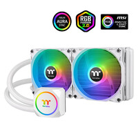 Tt(Thermaltake)TH240 ARGB 白雪版 一体式CPU水冷散热器 (1680万色/主板同步/全铜水冷头