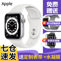 APPLE苹果 Watch Series 6代/SE 智能运动手表新款iwatch苹果手表 【蜂窝网络款】银色铝金属表壳