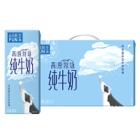 雪兰（xuelan）云南高原全脂纯牛奶3.3g乳蛋白早餐奶自然清甜纯牛奶200g*12送礼