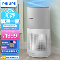 飞利浦(PHILIPS)空气净化器 除甲醛机消毒机除细菌除异味除烟味小巨风 小巧轻音低噪 AC1736自营