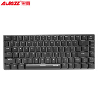 黑爵（AJAZZ）极客AK33 全背光版机械键盘 黑轴黑色 白光 82键 游戏 办公 电脑 笔记本键盘