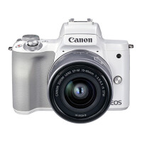 佳能（Canon）EOS M50 Mark II M50二代 微单相机 数码相机 白色（15-45 微单镜头）Vlog相