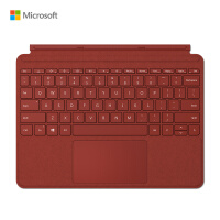 微软 Surface Go 键盘盖 波比红 磁吸易拆卸 Alcantara材质 类软毛皮手感 键盘背光+玻璃精准触控板