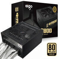 爱国者（aigo）额定800W 电竞800全模组电脑电源（五年质保/透明镀锡全模组线/DC-DC/全电压金牌）