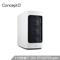 宏碁（Acer）ConceptD 300 高性能创意设计师台式电脑主机(十代i7-10700 16G 512G SSD+