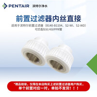 滨特尔(PENTAIR)净水器家用 前置过滤器专用热熔安装内牙直接接头 前置过滤器6分内牙直接x2