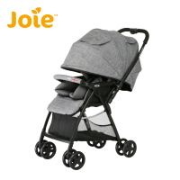 巧儿宜JOIE英国婴儿推车高景观可坐可躺轻便折叠双向宝宝手推车芙洛特英伦系列 时尚灰