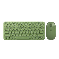 B.O.W航世 HB0982SL无线蓝牙键盘 平板iPad键盘时尚便携超薄静音巧克力按键办公通用键盘 充电套装-【复古绿