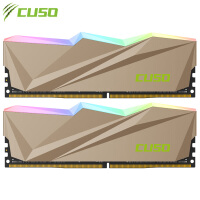 酷兽（CUSO） ddr4  16g（8gx2）台式机内存 16G(8GX2) 3200MHz RGB灯条-剑齿虎系列