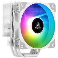 鑫谷(Segotep)冷锋霜塔T5冰山版CPU散热器(纯铜5热管/4pin静音rgb风扇/Intel amd多平台白色风冷塔式)