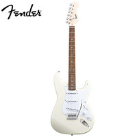 芬达吉他(Fender)SQ子弾系列ST型带摇把单单单线圈电吉他初学入门电吉它月桂木指板白色